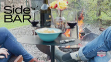 Load and play video in Gallery viewer, SideBar Outdoor drink table, small outdoor table, ideal for holding beer and wine