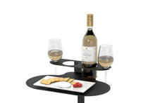 Load image into Gallery viewer, SideBar Wine table, wine side table, wine and cheese table, drink table
